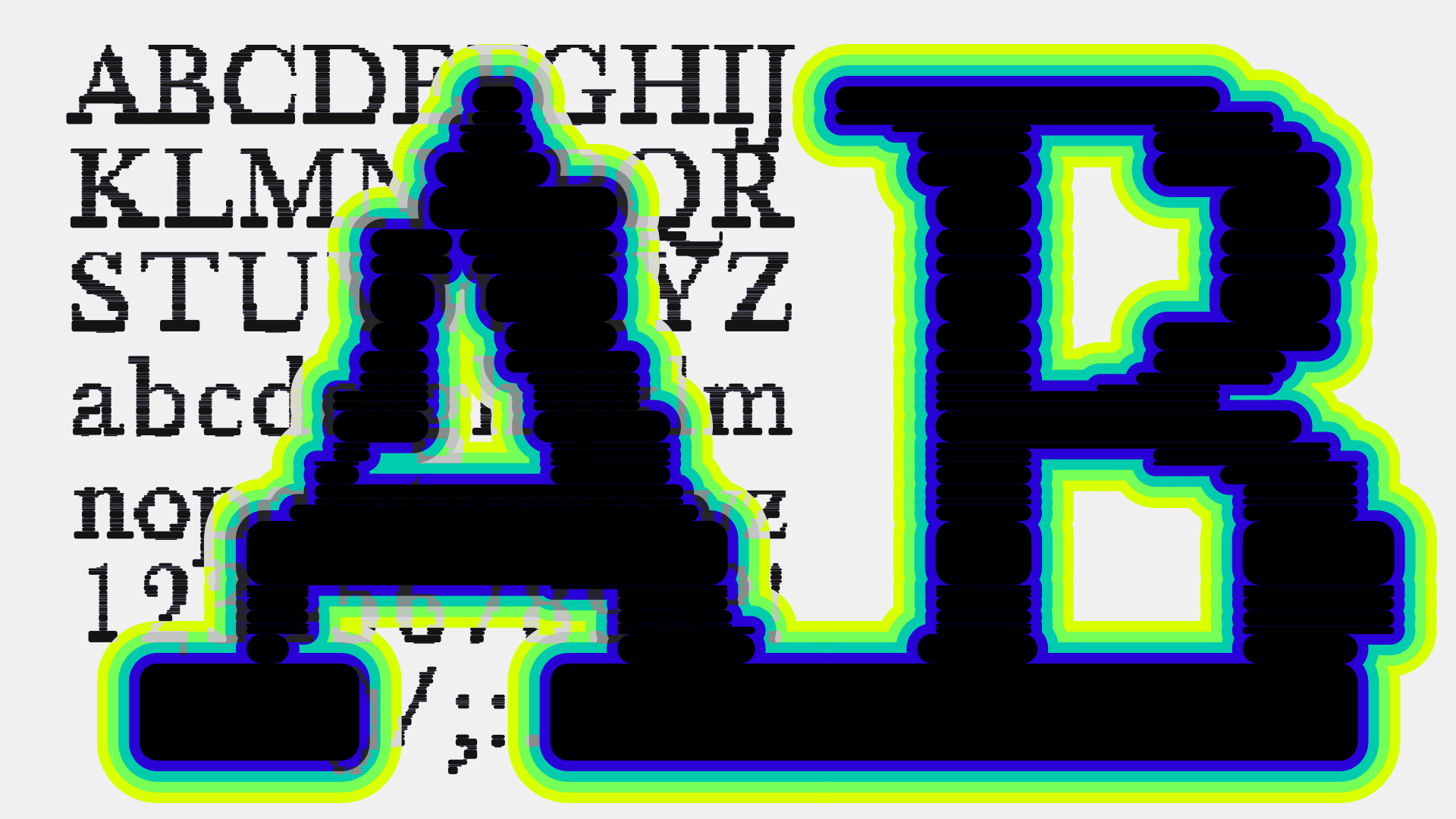 chaotic typeface